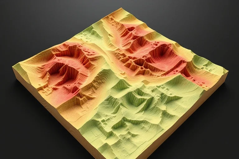 Modelo topográfico 3D